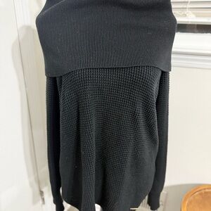 MICHAEL Michael Kors Black Off-the-Shoulder Sweater
